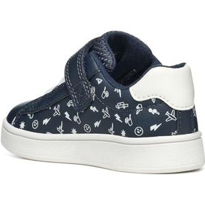 Geox B ECLYPER Boy A Sneakers voor baby's, marineblauw/wit, 24 EU, marineblauw/wit, 24 EU