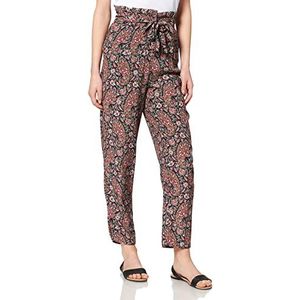 Naf Naf P2 zakelijke broek, casual, bohemian, zwart, brede dames