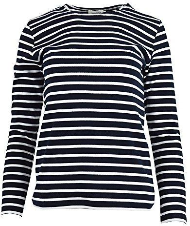 Armor Lux 04277, gestreept T-shirt met lange mouwen voor dames, Blauw (Bi8 Rich Navy/Wit), 30