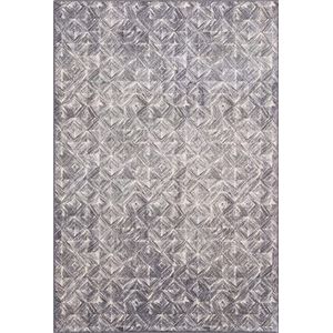 Agnella Diverse Moire tapijt - tapijt 100% Nieuw-Zeelandse wol - geweven met Wilton-technologie - tapijt woonkamer modern vintage retro - 160 x 240 x 1,20 cm - albast