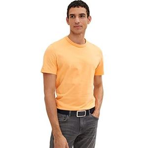 TOM TAILOR Uomini T-shirt 1035552, 22225 - Washed Out Orange, L