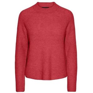 PIECES Vrouwelijke trui geribbeld, bitterwit, S