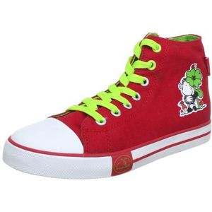Sheepworld Lina 160131 meisjes veterschoenen, rood, wit, 4, 33 EU