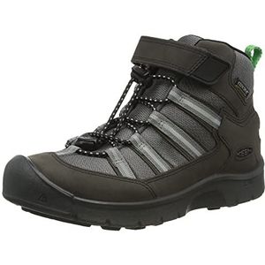 KEEN Unisex Kids Hikeport 2 Sport Mid Wp Wandelschoen, Zwart Iers Groen, 27 EU