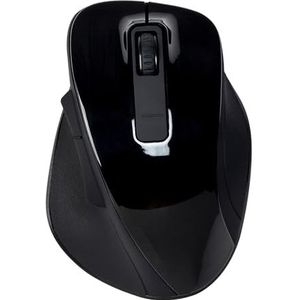 Draadloze USB-muis, zwart, met efficiënte verbinding, ergonomisch ontwerp, ideaal voor dagelijks gebruik op pc en laptops.
