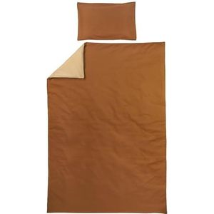 Meyco Home dbo+strik 140x200/220 Uni camel/warm zand