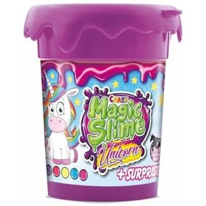 CRAZE Magic Slime Unicorn kinderslijm glittereffect. Eenhoorn speelfiguren slijm kinderen meerkleurig. Slime set met verrassingen 35627, gesorteerd, medium