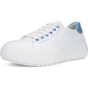 Sneakers - Laag - Leer - Glad Leer - Ronde Neus - Platte Hak