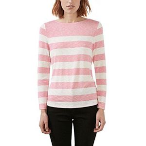ESPRIT Dames shirt met lange mouwen, meerkleurig (Pink 670), XXL