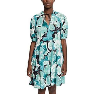 ESPRIT Collection Dames 072EO1E302 Jurk, 308/Emerald Green 4, 40