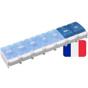 KMINA - Weekpillendoos - Draagbaar - 7 Dagen - Medicatie Organiser