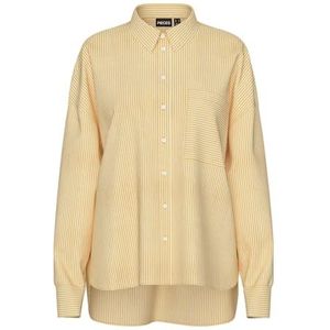 Pcfeline Ls Shirt Pwp WVN, Sunset Gold, XL