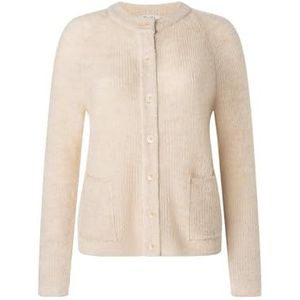 Maerz Gebreid vest knoop 1/1 mouw, Salt Stone, 48