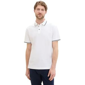 TOM TAILOR Poloshirt voor heren, 20000 - wit, XXL