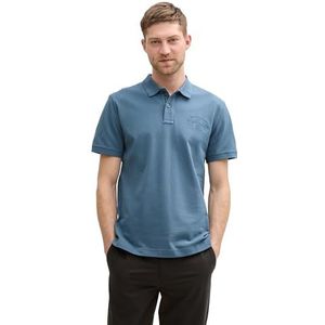 TOM TAILOR Poloshirt voor heren, 36985 - Mystical Blue, S