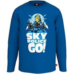 LEGO City LWTaylor 102 T-shirt met lange mouwen voor jongens, blauw, maat 557