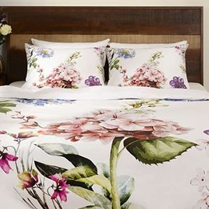 Deco Mex Satijnkatoen, wit, meerkleurig, 4-delig, 200TC, 200 x 220 cm