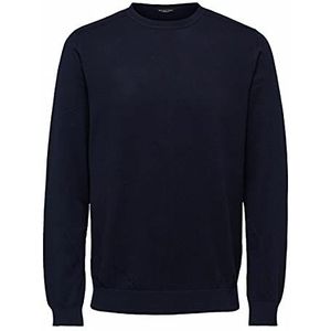 Selected Homme Slhberg Crew Neck B Noos sweatshirt voor heren, Navy Blazer/Detail: melange, XL