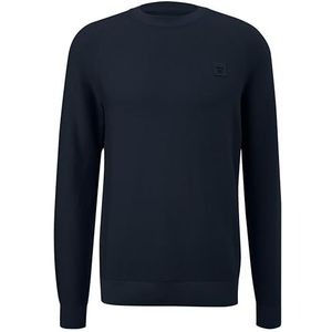 Pullover met label patch, 5978, XXL