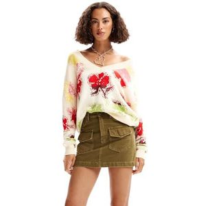 Desigual JERS_Join Sweater voor dames, wit, S