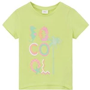 s.Oliver T-shirt voor meisjes, korte mouwen, Groen 7016, 104/110 cm