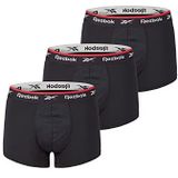 Reebok Redgrave sportbroek voor heren, ademende lage broek met Branded Stretch tailleband - Pack van 3, zwart