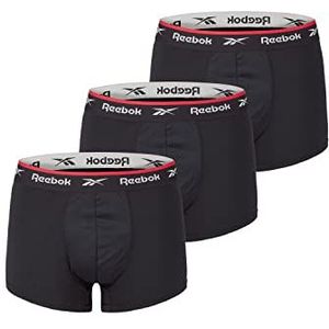 Reebok Redgrave sportbroek voor heren, ademende lage broek met Branded Stretch tailleband - Pack van 3, zwart