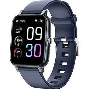 Jmamba Fitness Tracker voor mannen vrouwen, 1,7 '' fitness smartwatch met hartslag en slaapmonitor, activiteitstracker met IP68 waterdicht voor Android iOS