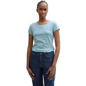 TOM TAILOR Denim T-shirt voor dames, 13632 - Fresh Mint Green, XL