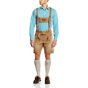 LERROS Lederen herenbroek Oktoberfest 2599204, bruin (Toffee 741), L