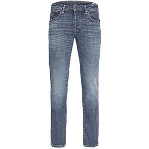 JACK & JONES Slim fit jeans met rechte pijpen, JJITIM, JJDAVIS, JJ 674, slim fit jeans met rechte pijpen, Denim Blauw, 29W / 30L