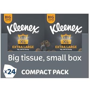 Kleenex Extra groot weefsel, compact pakket – 24 dozen (1056 stoffen in totaal)