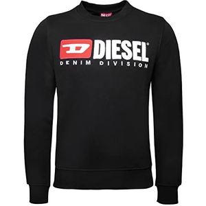 Diesel S-Ginn-DIV Sweatshirt Unisex Volwassenen, Helder wit, XS