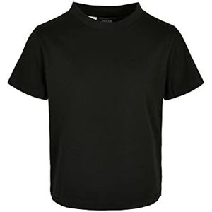 Urban Classics Meisjes T-shirt Girls Basic Box Tee, Basic Shirt, verkrijgbaar in 3 kleuren, maten 110/116-158/164, zwart, 134 cm