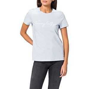 Tommy Hilfiger Vrouwen Crew Graphic T-Shirt, Blauw, XXS