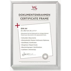 walther design fotolijst zilver 21 x 29,7 cm (DIN A4) Aluminium Documentlijst Stoel Aluminium Frame AJ130S