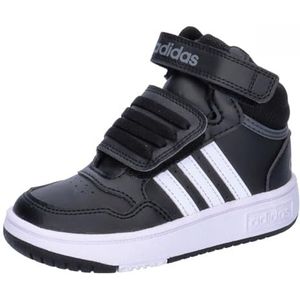 adidas Uniseks kinderen Hoops Mid Schoenen, Core Black Ftwr White Grey Six, 27 EU