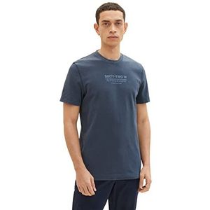 TOM TAILOR Uomini T-shirt 1035637, 10668 - Sky Captain Blue, XL
