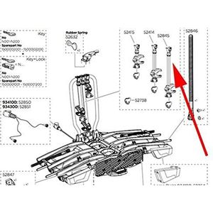 Thule - THS52845 - Fietsarm - Zwart - Voor Easyfold XT