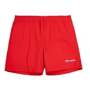 Champion Legacy Icons Strandshorts - Crinkle Taslon Small Script Logo Shorts, Rood, L Heren SS24, Rood, L