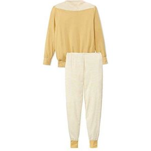 CALIDA Dames Geelbration Manchetten Pyjamaset, Sunny Yellow, 44/46
