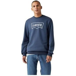 Levi's Heren Standard Graphic Crew Sweatshirt, Rope Batwing Vw Sargasso Sea, M