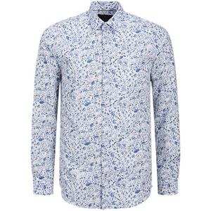 Jack & Jones Jprblabarnes Overhemd - Blauw - 100% Katoen - Lange Mouwen