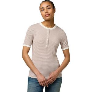 femme knit henley, cognac, XL