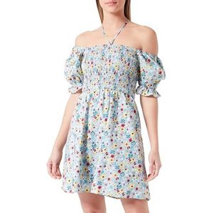 Sookie zomerjurk voor dames, lichtblauw, meerkleurig, XS