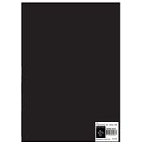 Florence 2920-0202 Fotokarton DIN A4, zwart, 300 g/m², 100 stuks, knutselpapier voor knutselen, scrapbooking, handlettering, doe-het-zelf handwerk