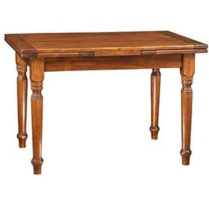 Biscottini Massief houten tafel 120x80x80 cm | Extending dining table Made in Italy | Wooden side table | Houten keukentafel