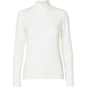 SELECTED FEMME SLFMANJA LS HIGH Neck NOOS, wit (snow white), S