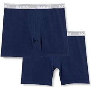 Sloggi Sloggi Men GO ABC H Short 2P Boxershorts voor heren, zwart, blauw, XL