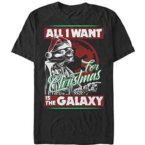 Star Wars: Classic - Vader Xmas Galaxy Unisex Crew neck T-Shirt Black S